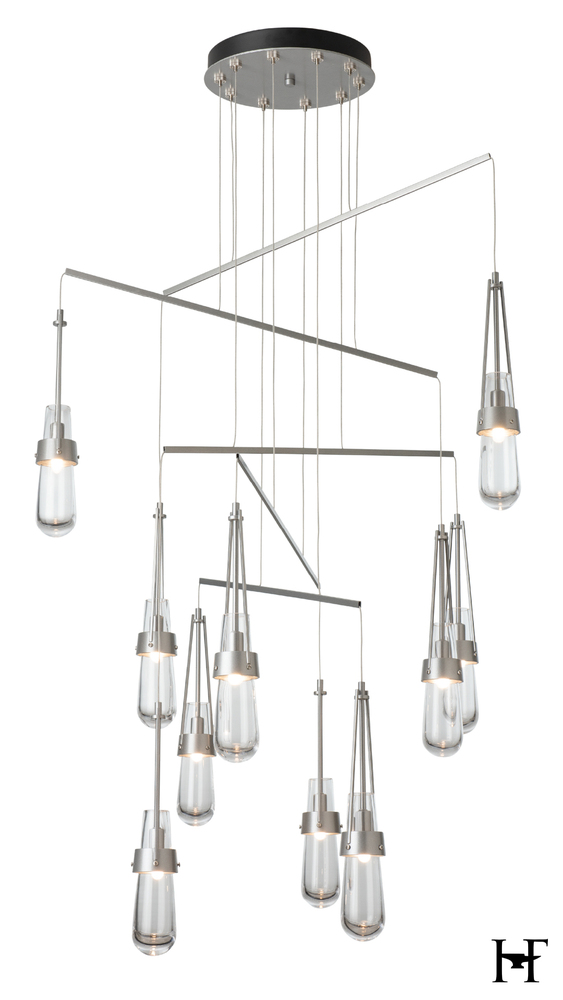 Link 10-Light Clear Glass Mobile Pendant