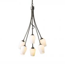 Hubbardton Forge - Canada 103043-SKT-07-GG0303 - Flora 6 Arm Chandelier