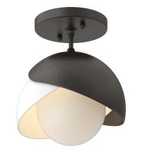 Hubbardton Forge - Canada 121377-SKT-14-02-GG0711 - Brooklyn 1-Light Double Shade Semi-Flush