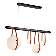 Hubbardton Forge - Canada 131043-LED-STND-10-24-LC-WB-GG0702 - Derby Linear 4-Light LED Pendant