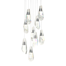 Hubbardton Forge - Canada 131101-SKT-LONG-14-CR - Luma 9-Light Large Crystal Pendant