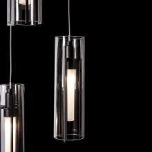 Hubbardton Forge - Canada 131124-SKT-STND-10-ZM0065 - Exos Glass 5-Light Pendant