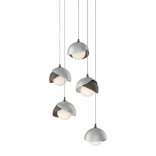 Hubbardton Forge - Canada 131125-SKT-LONG-05-82-GG0711 - Brooklyn 5-Light Double Shade Pendant