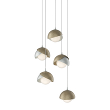 Hubbardton Forge - Canada 131125-SKT-LONG-82-84-GG0711 - Brooklyn 5-Light Double Shade Pendant