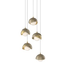 Hubbardton Forge - Canada 131125-SKT-LONG-86-84-GG0711 - Brooklyn 5-Light Double Shade Pendant