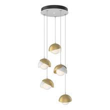 Hubbardton Forge - Canada 131125-SKT-STND-02-86-GG0711 - Brooklyn 5-Light Double Shade Pendant