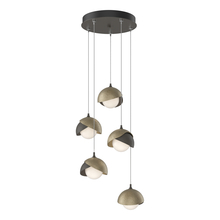 Hubbardton Forge - Canada 131125-SKT-STND-07-84-GG0711 - Brooklyn 5-Light Double Shade Pendant