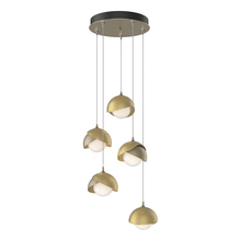 Hubbardton Forge - Canada 131125-SKT-STND-84-86-GG0711 - Brooklyn 5-Light Double Shade Pendant