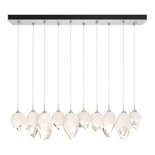 Hubbardton Forge - Canada 131145-SKT-LONG-82-WP0756 - Chrysalis 10-Light Mixed Crystal Pendant