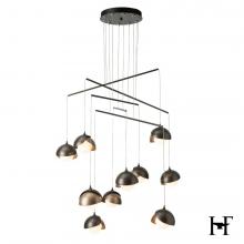 Hubbardton Forge - Canada 131155-SKT-STND-07-84-GG0711 - Brooklyn 10-Light Double Shade Mobile Pendant