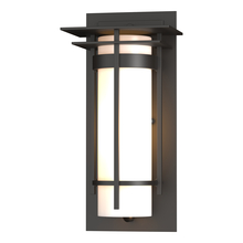 Hubbardton Forge - Canada 305992-SKT-14-GG0066 - Banded with Top Plate Small Outdoor Sconce