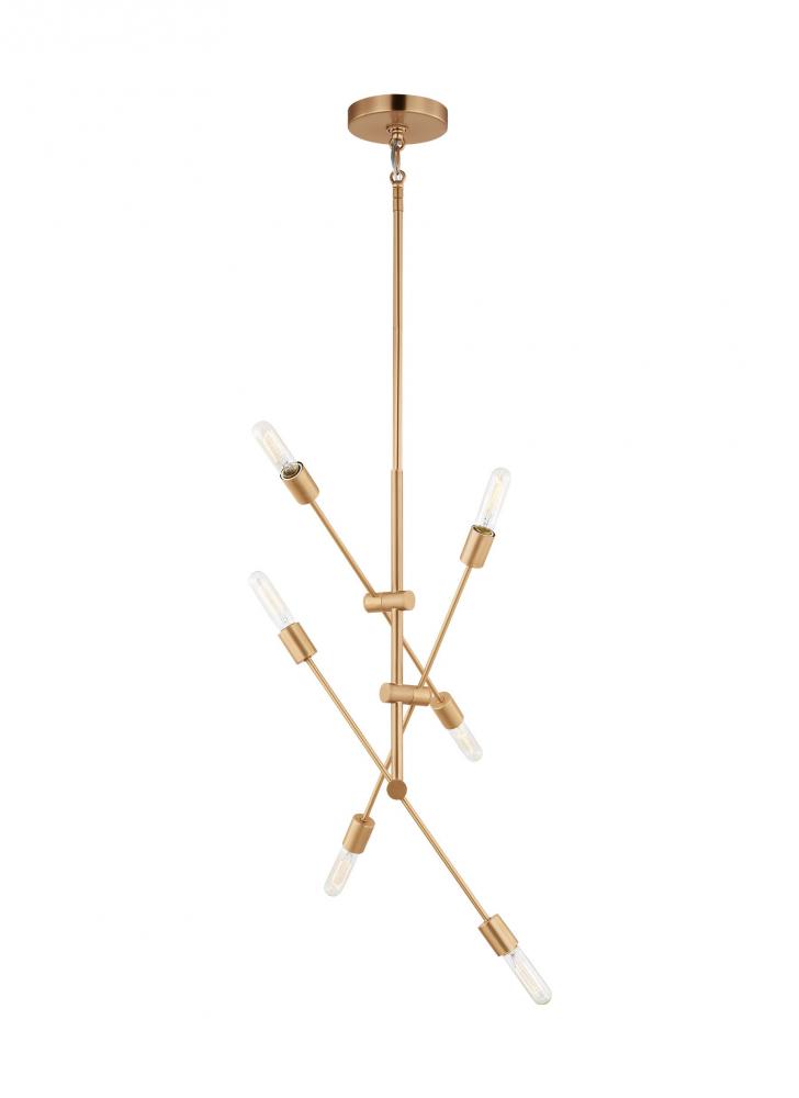 Axis Six Light Medium Chandelier