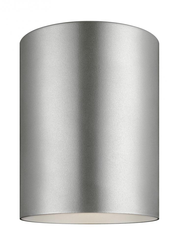 Outdoor Cylinders One Light Outdoor Ceiling Flush Mount