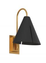 Visual Comfort & Co. Studio Collection KW1131MBKBBS-L1 - Cambre Small Task Sconce