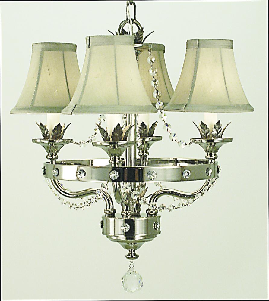 4-Light Ebony Princessa Mini Chandelier