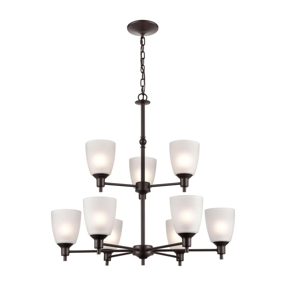 Thomas - Jackson 29'' Wide 9-Light Chandelier - Oil Rubbed Bronze