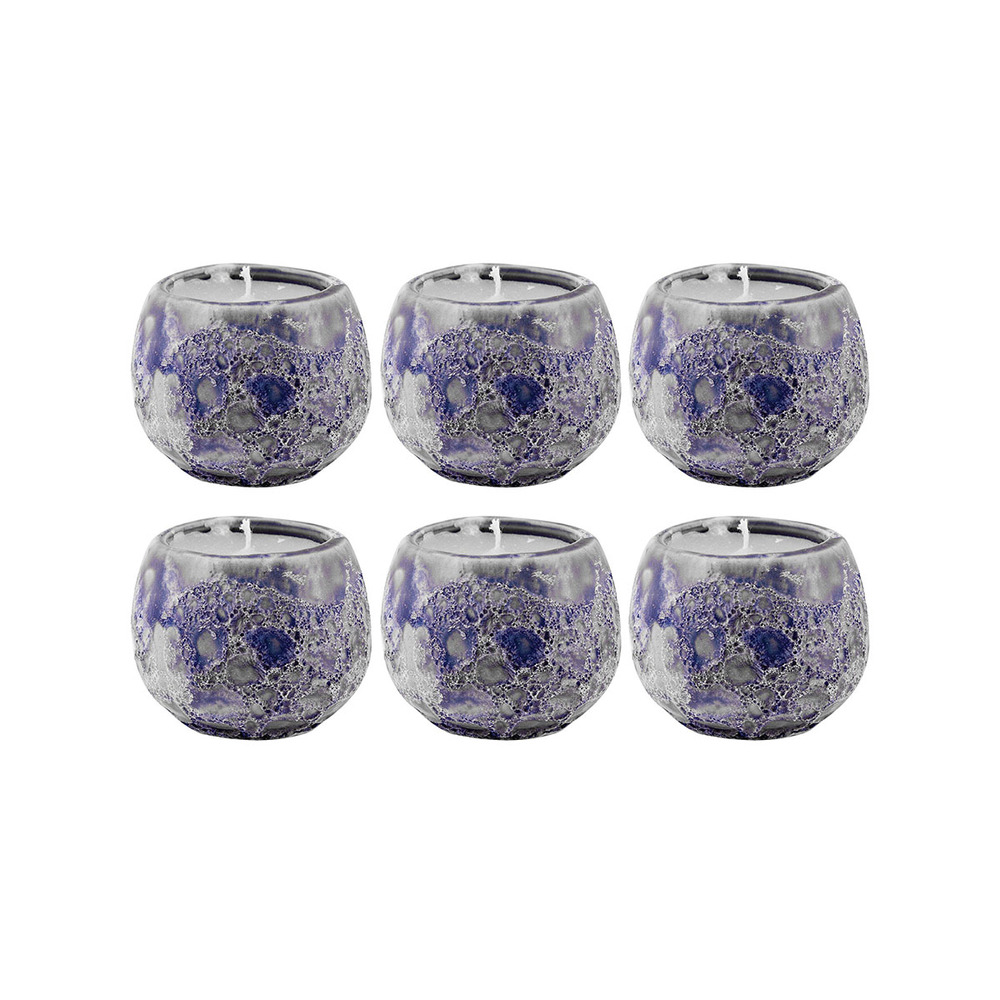 Varanasi 1.75-inch Votives in Blue (Set of 6)