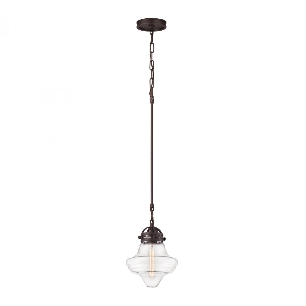 Gramercy 1 Light Pendant In Oil Rubbed Bronze