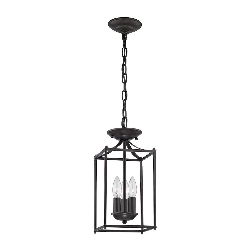 Thomas - Foyer 7'' Wide 3-Light Mini Pendant - Oil Rubbed Bronze