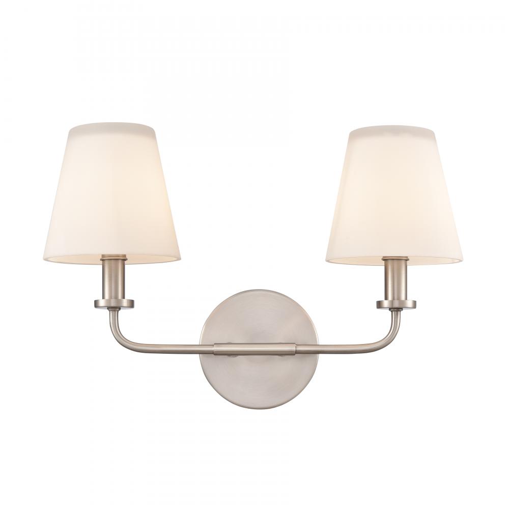 Hoyle 16'' Wide 2-Light Vanity Light - Antique Nickel