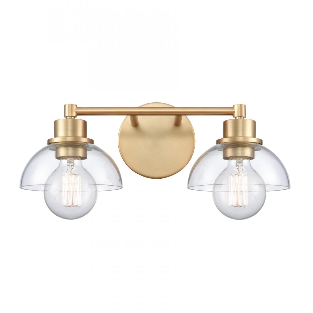 Julian 16'' Wide 2-Light Vanity Light - Brushed Gold