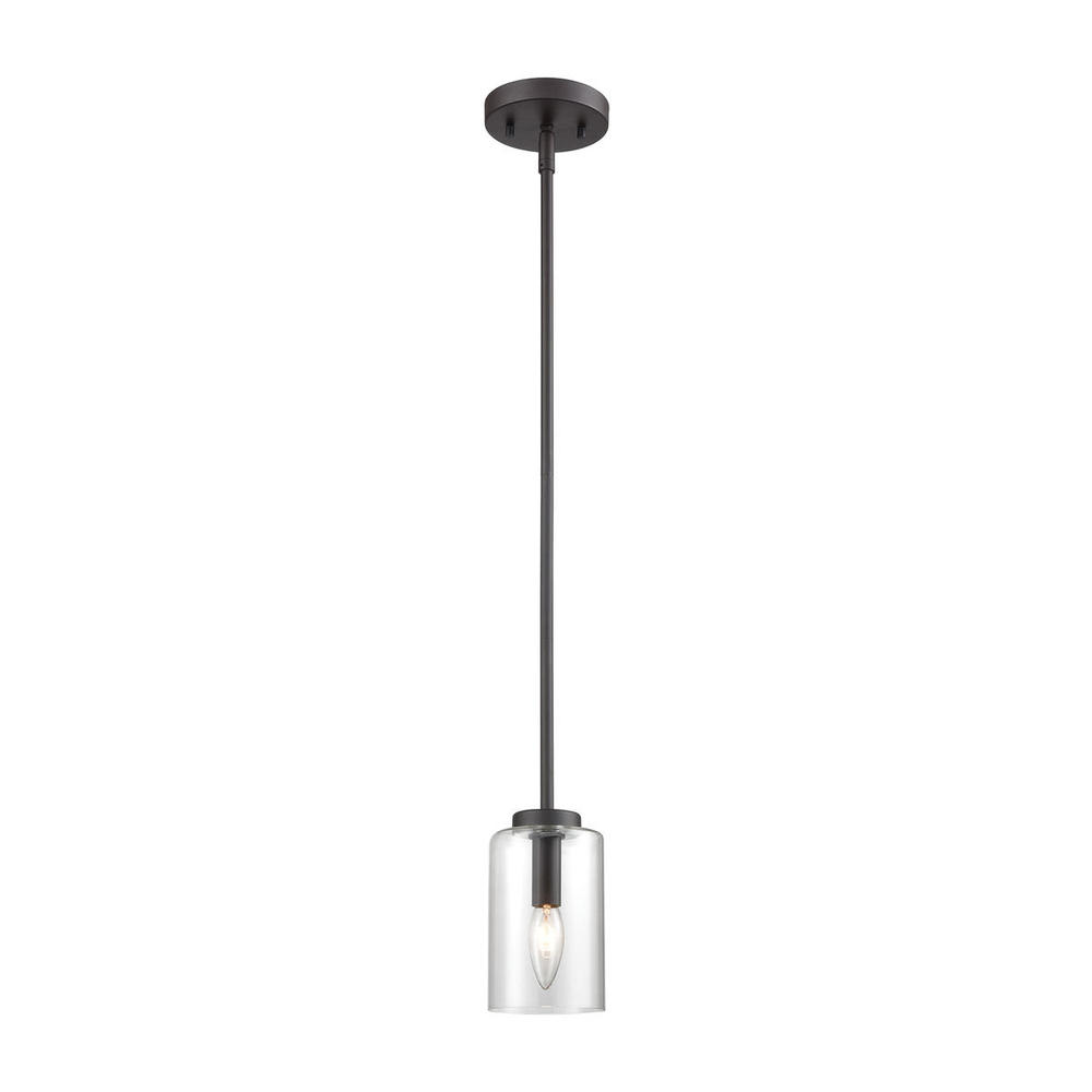 Thomas - West End 4.75'' Wide 1-Light Mini Pendant - Oil Rubbed Bronze