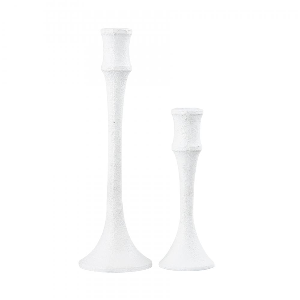 Miro Candleholder - Set of 2 Plaster White (2 pack)