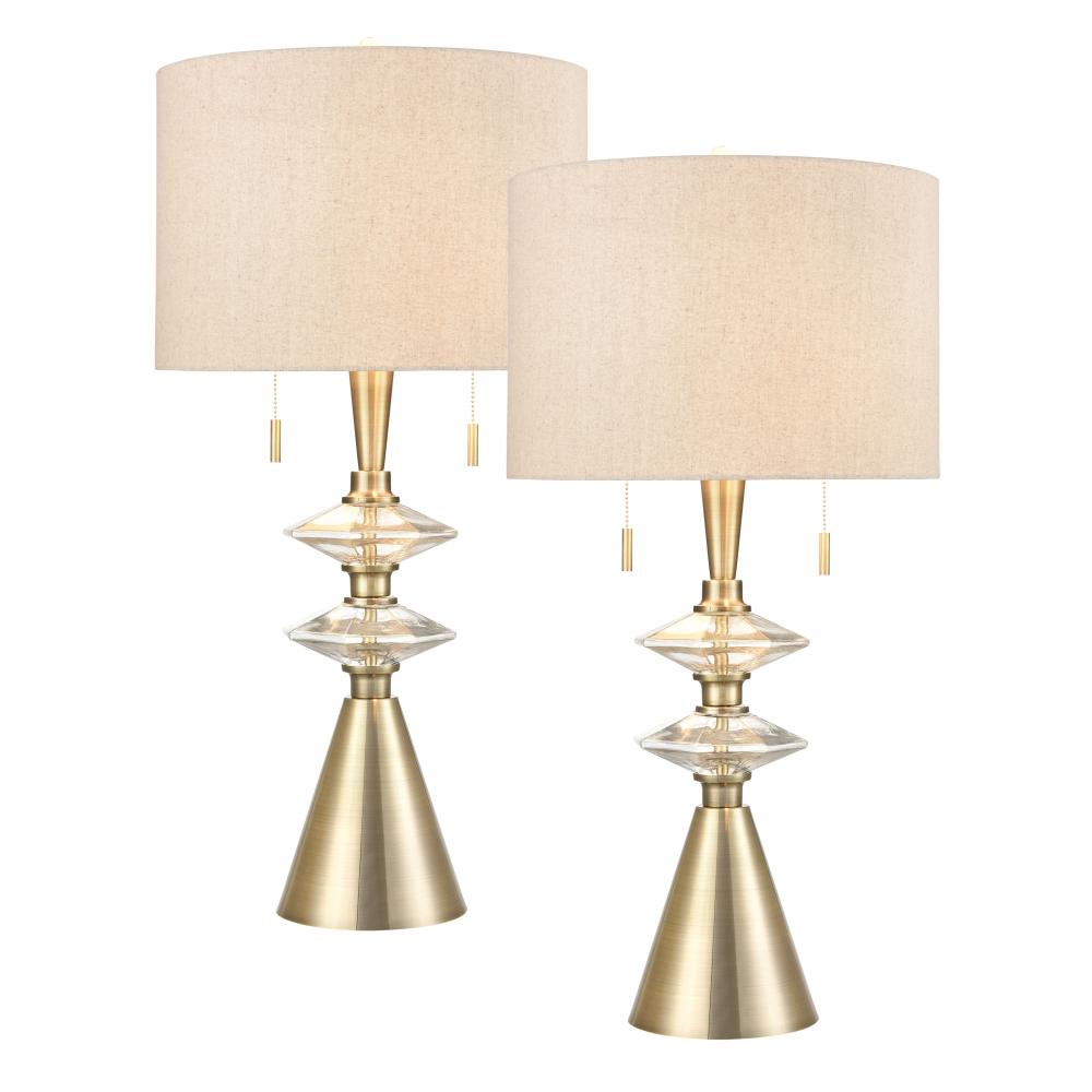 Annetta Table Lamp - Set of 2 Brass