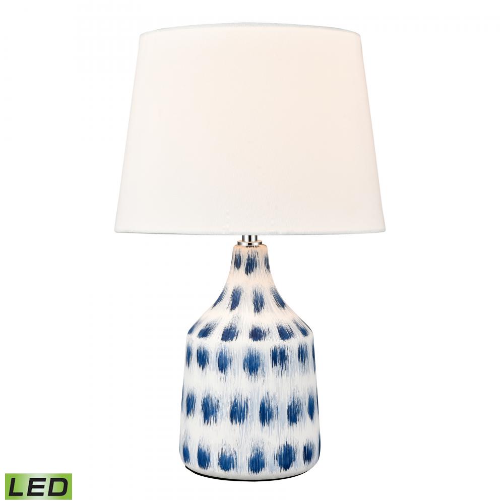 Colmar 18'' High 1-Light Table Lamp - Blue - Includes LED Bulb