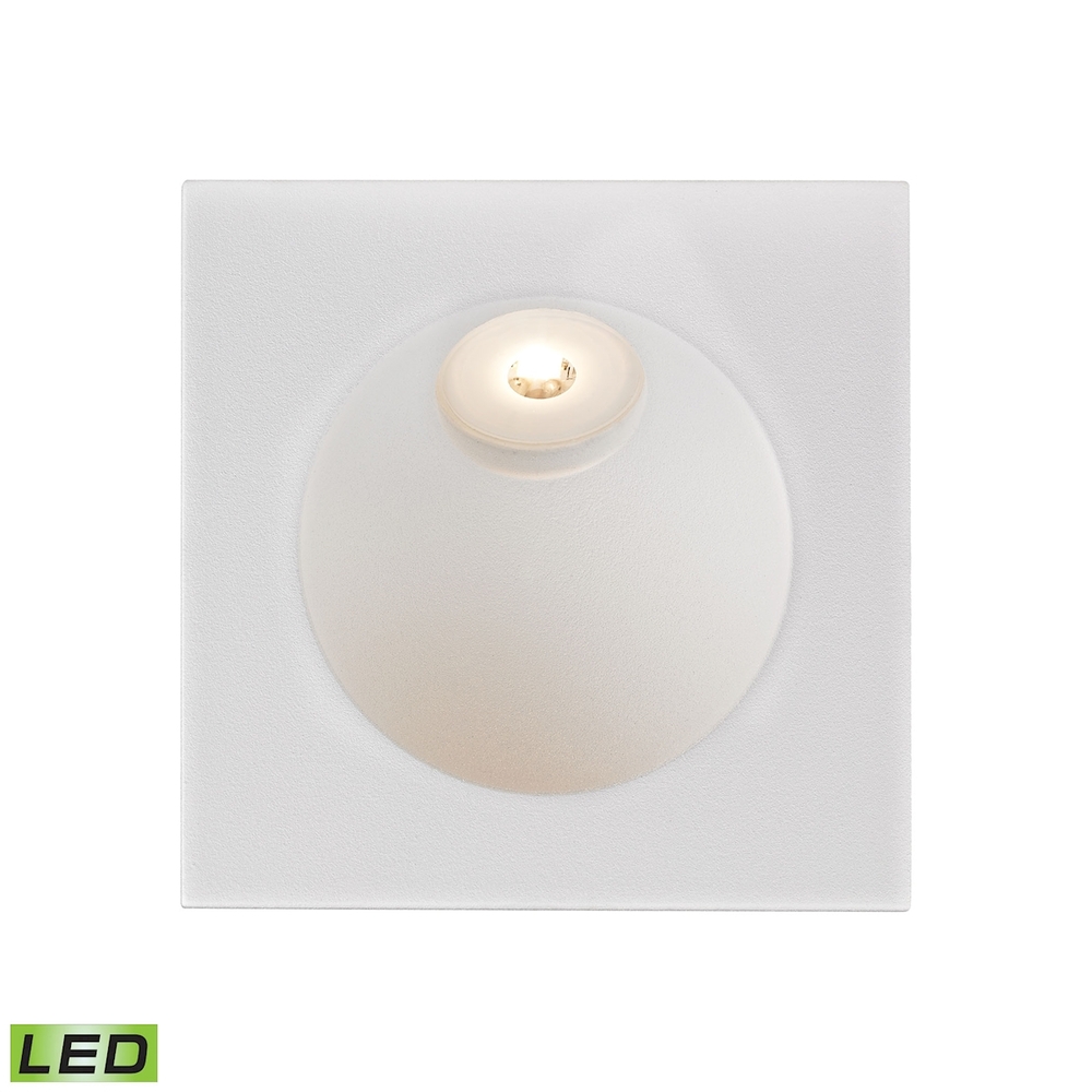 Thomas - Zone LED Step Light in in Matte White with Opal White Glass Diffuser