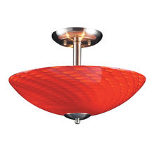 ELK Home 417-3SC-SN - SEMI FLUSH MOUNT