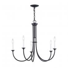 ELK Home CN340426 - Thomas - Meadowview 28'' Wide 5-Light Chandelier - Matte Black