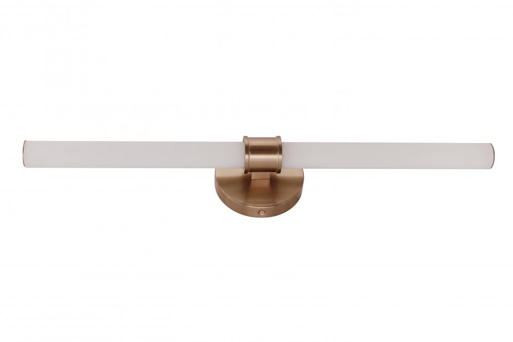 Alina 1 Light LED Vanity in Satin Brass