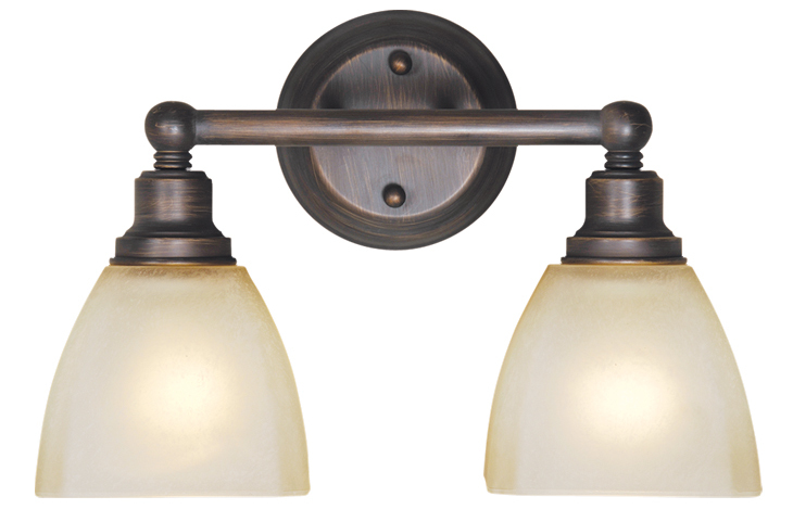 Bradley 2 Light Vanity in Bronze