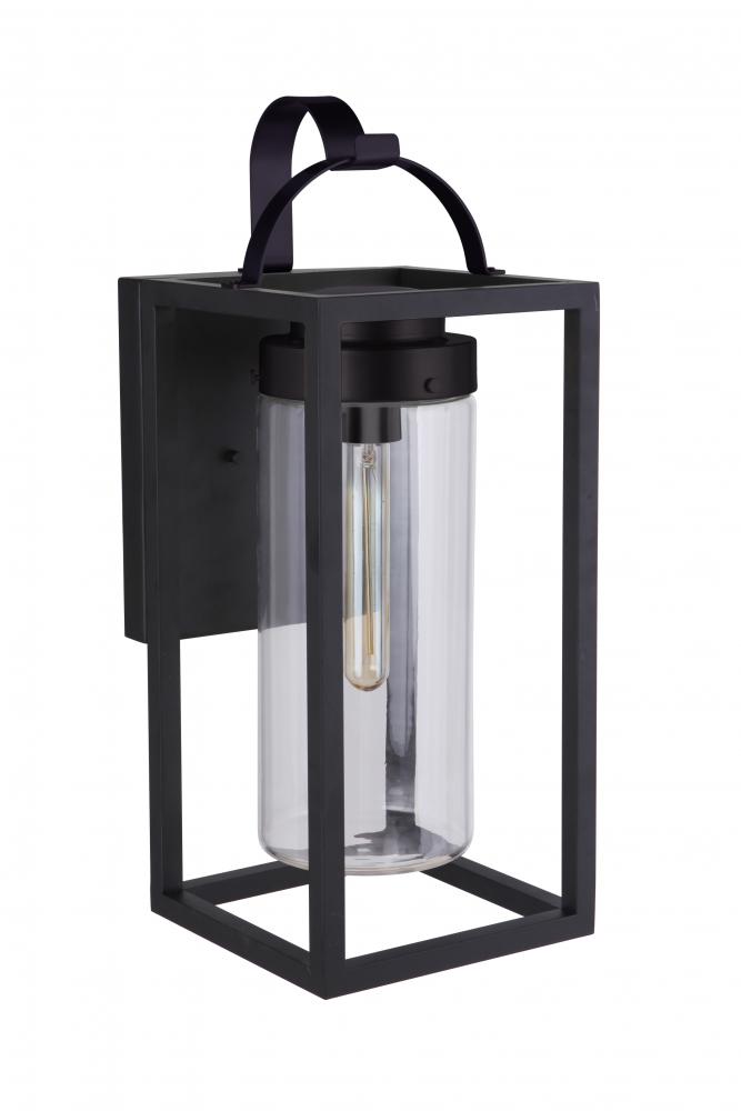 Neo 1 Light Large Outdoor Wall Lantern in Midnight