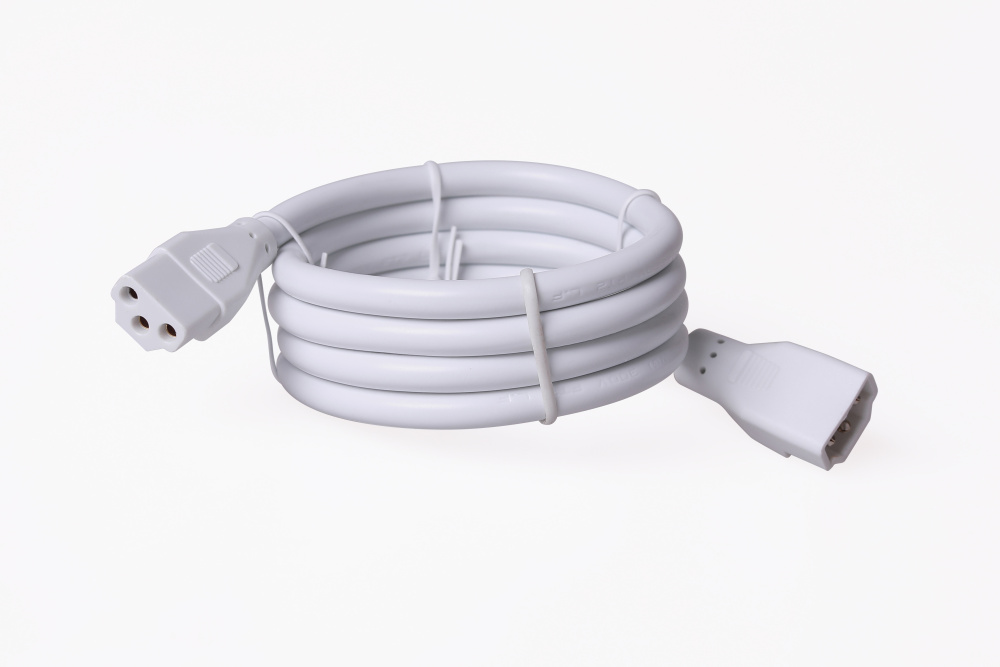36" Under Cabinet Light Connector Cord in White