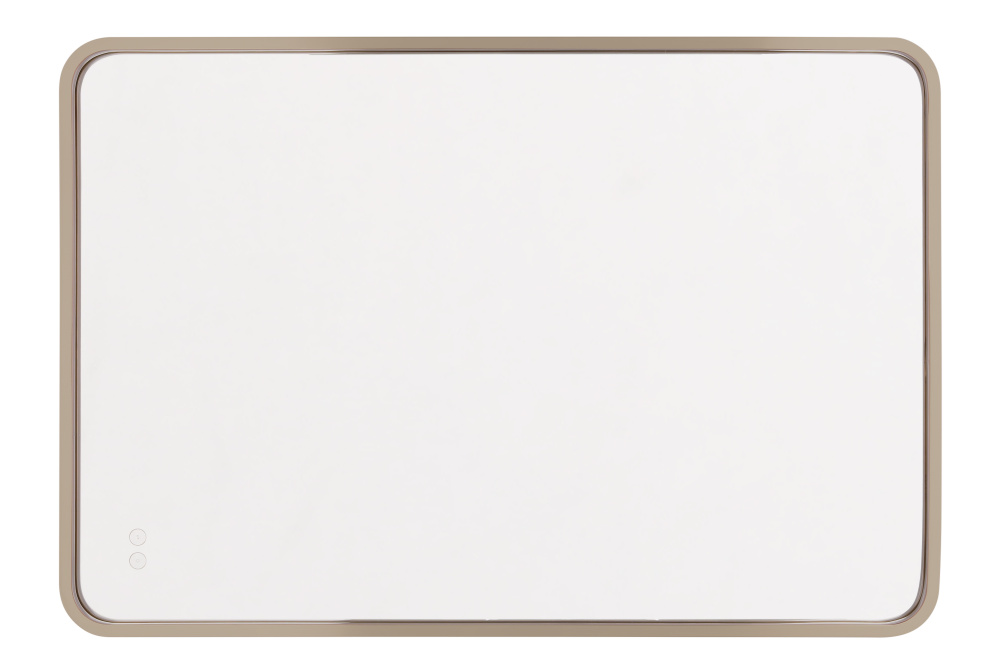 Monica 24"x 36" Framed Rounded Rectangular Edge Lit LED Mirror, Defogger & Dimmer, 3000-5000