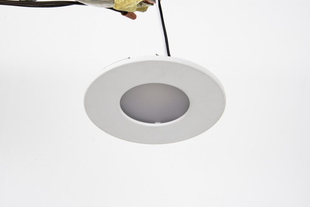 Low Profile 1 Light 4.63" LED Flushmount in White