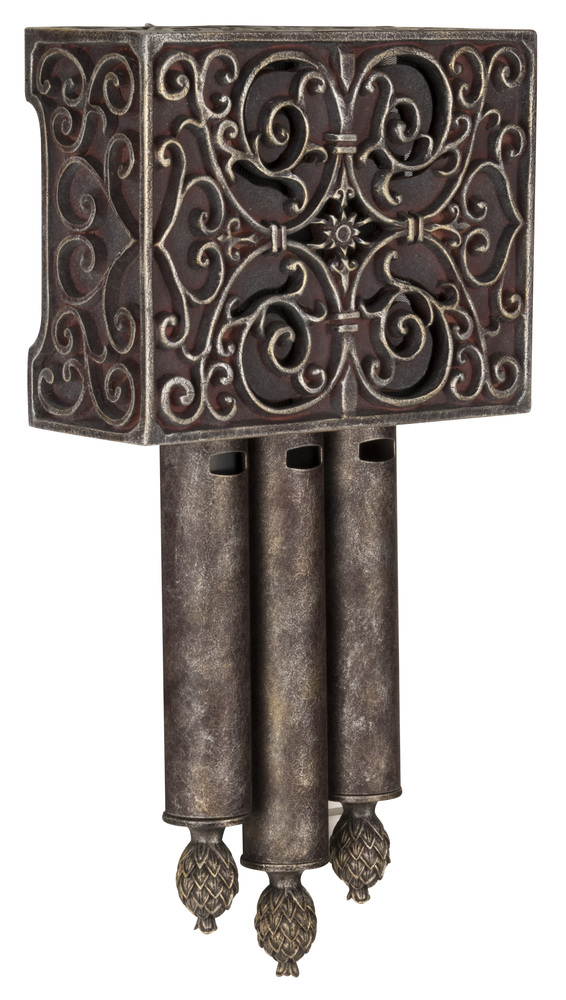 Westminster Carved Short Chime in Hand Painted Renaissance Crackle