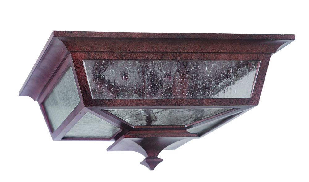 Argent II 3 Light Outdoor Flushmount in Aged Bronze