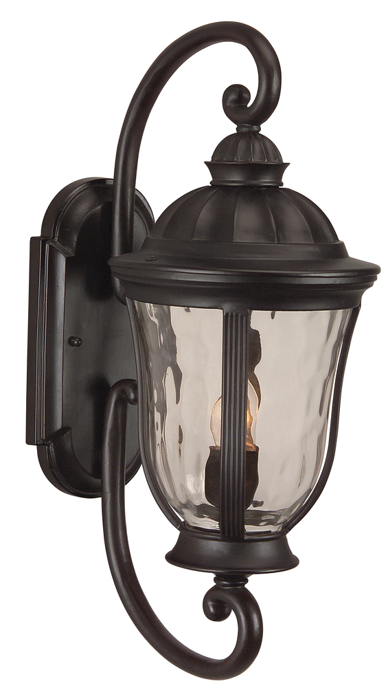 Frances 2 Light Medium Outdoor Wall Lantern in Oiled Bronze Outdoor