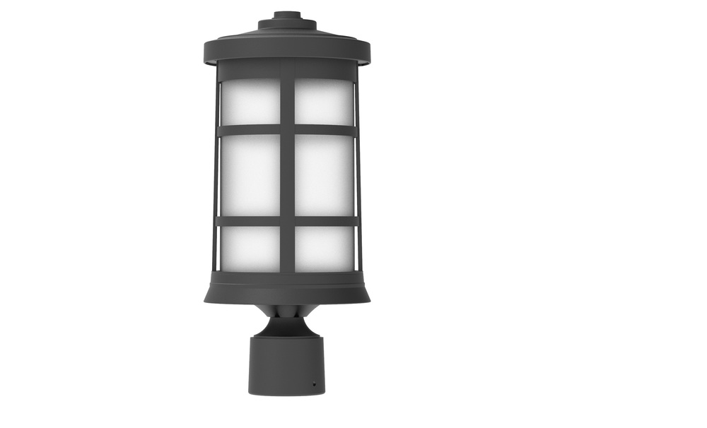 Resilience 1 Light Outdoor Post Mount in Textured Black