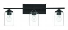 Craftmade 20425FB3 - Clark 3 Light Vanity in Flat Black