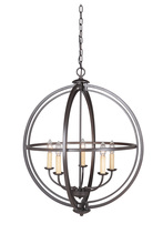 Craftmade 40135-ESP - Berkeley 5 Light Foyer in Espresso