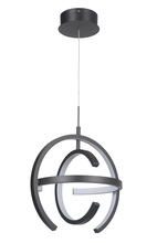 Craftmade 47891-MBK-LED - Dolby 1 Light LED Pendant in Matte Black