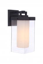 Craftmade ZA5614-MN - Hayner 1 Light Medium Outdoor Wall Lantern in Midnight