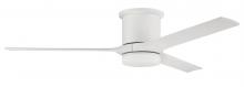 Craftmade BRK60W3 - 60" Burke Indoor/Outdoor (Damp) in White w/ White Blades