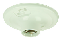 Craftmade K212-P - Plastic Keyless 1 Light Socket Lamp Holder in White