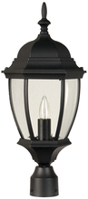 Craftmade Z285-TB - Bent Glass Cast 1 Light Outdoor Post Mount in Textured Black