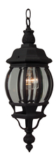 Craftmade Z321-TB - French Style 1 Light Outdoor Pendant in Textured Black